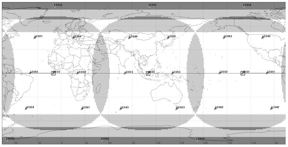 GEO-LEO satellite network for global information distribution