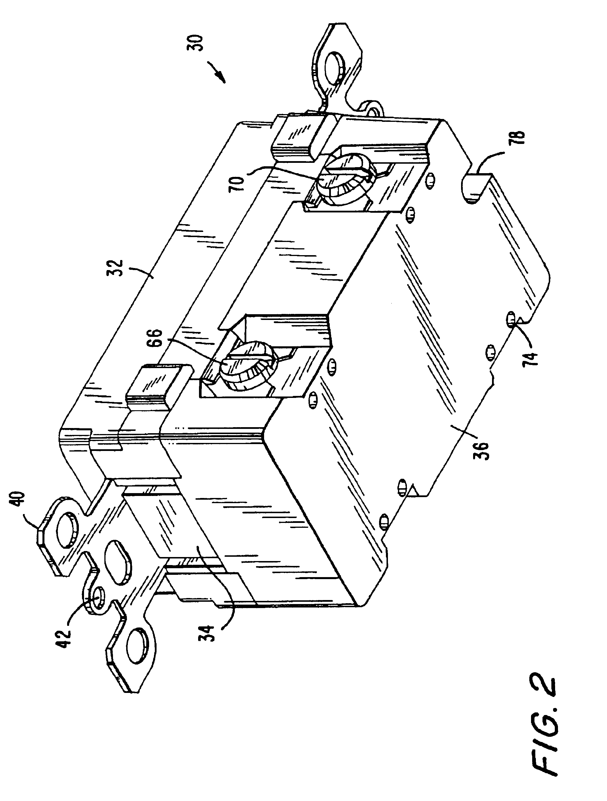 Reset lockout for sliding latch GFCI