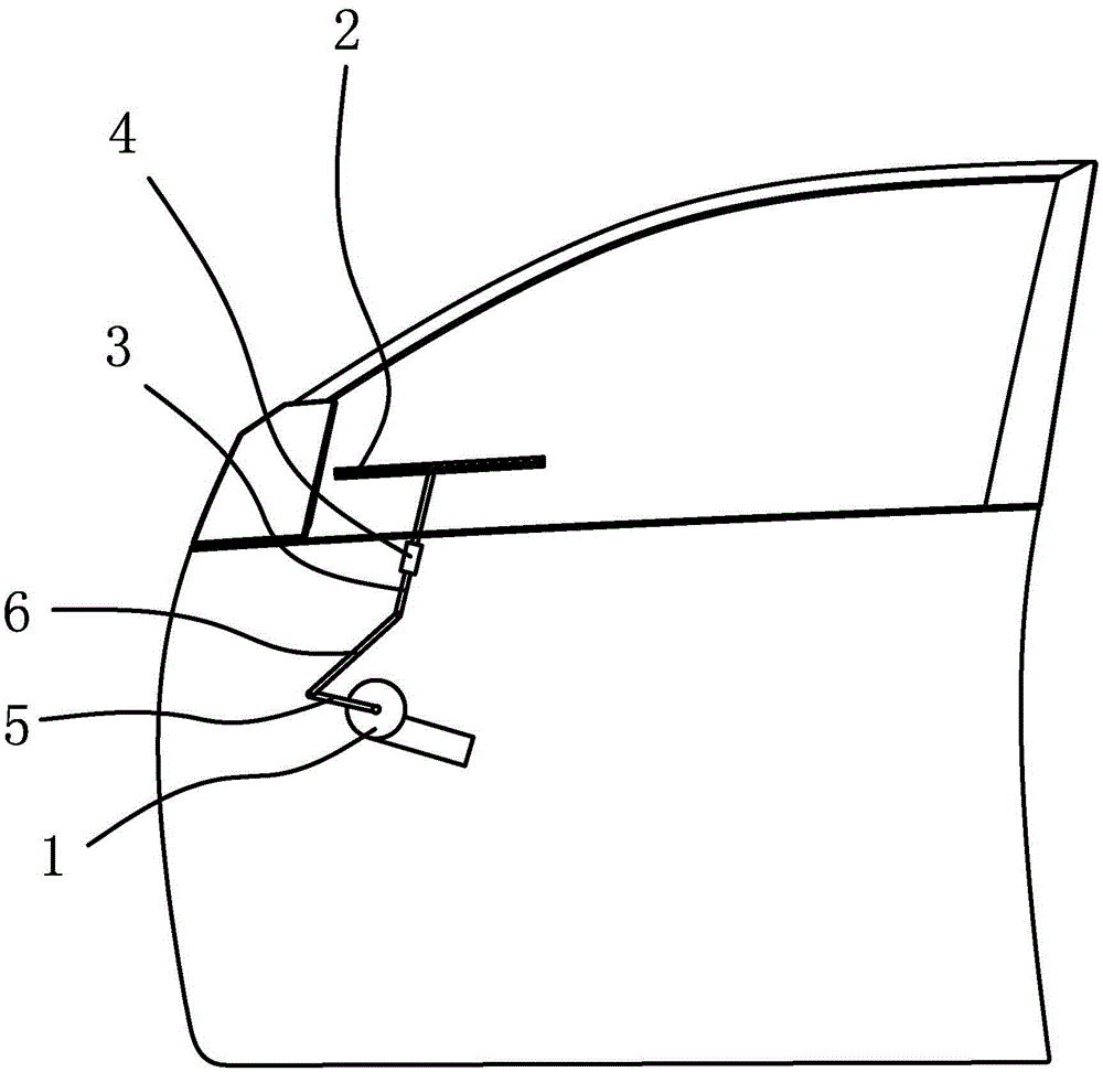 Wiper device for car side window