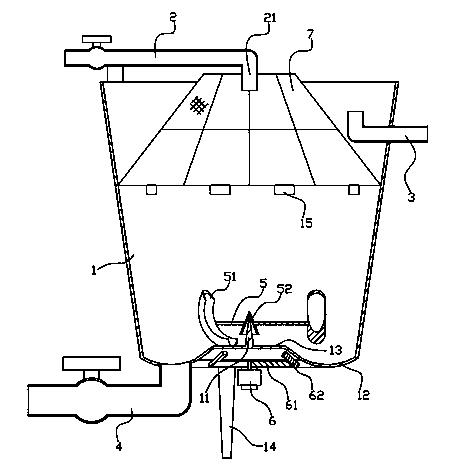 Magnetic stirring hatching barrel