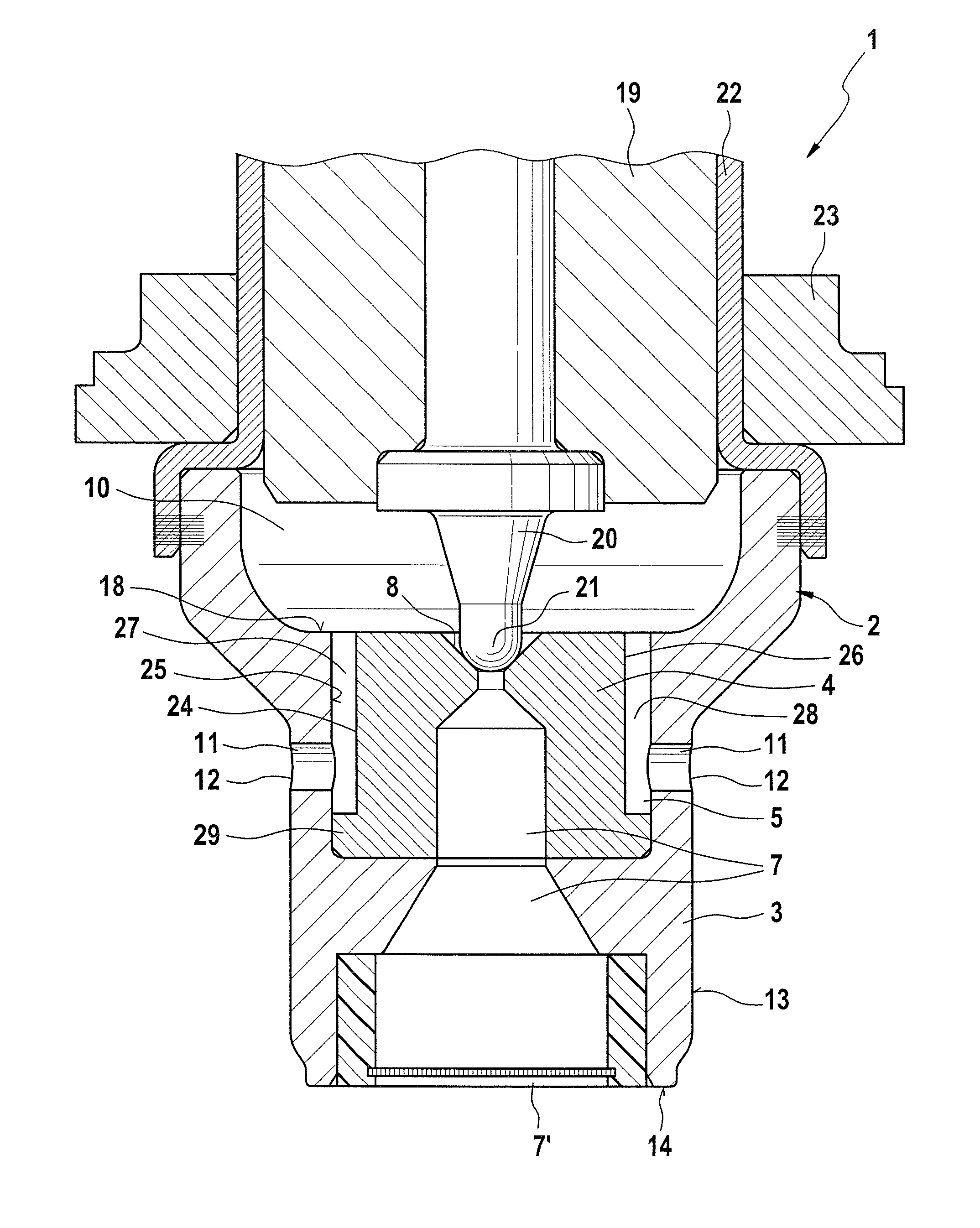 Magnet valve and driver assistance system