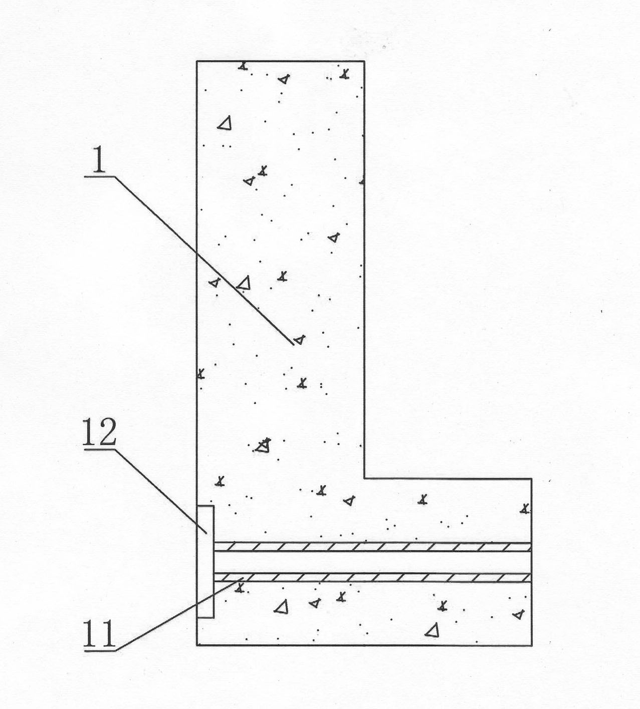 Transverse anchorage system outside hollow slab bridge body and construction process thereof