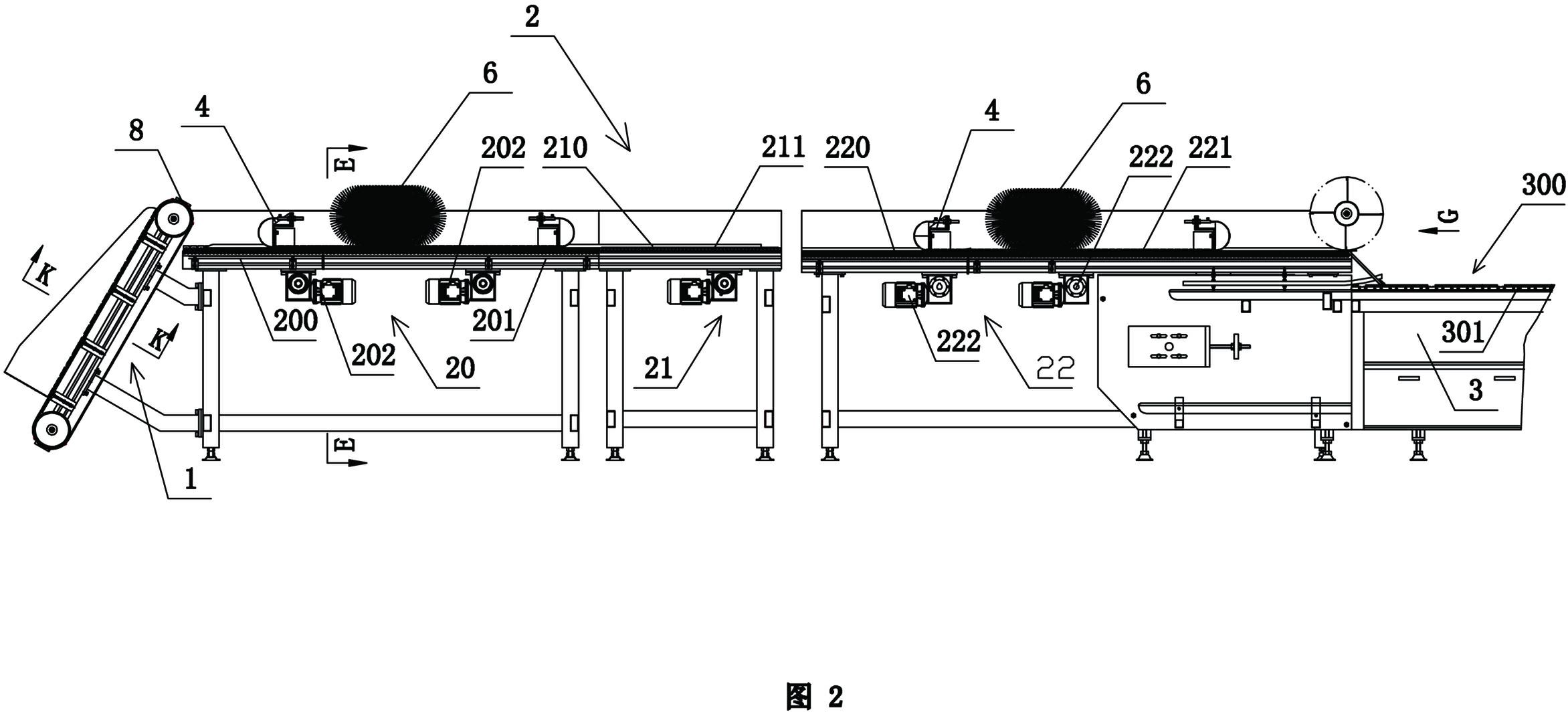 Novel small-scale drying line for ceramic tile uniformly-distributed array mould-charging paster