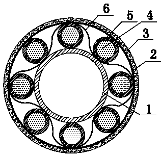 High-temperature concrete pumping pipeline cooling device and cooling method thereof