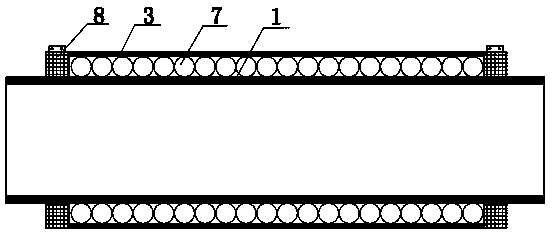 High-temperature concrete pumping pipeline cooling device and cooling method thereof