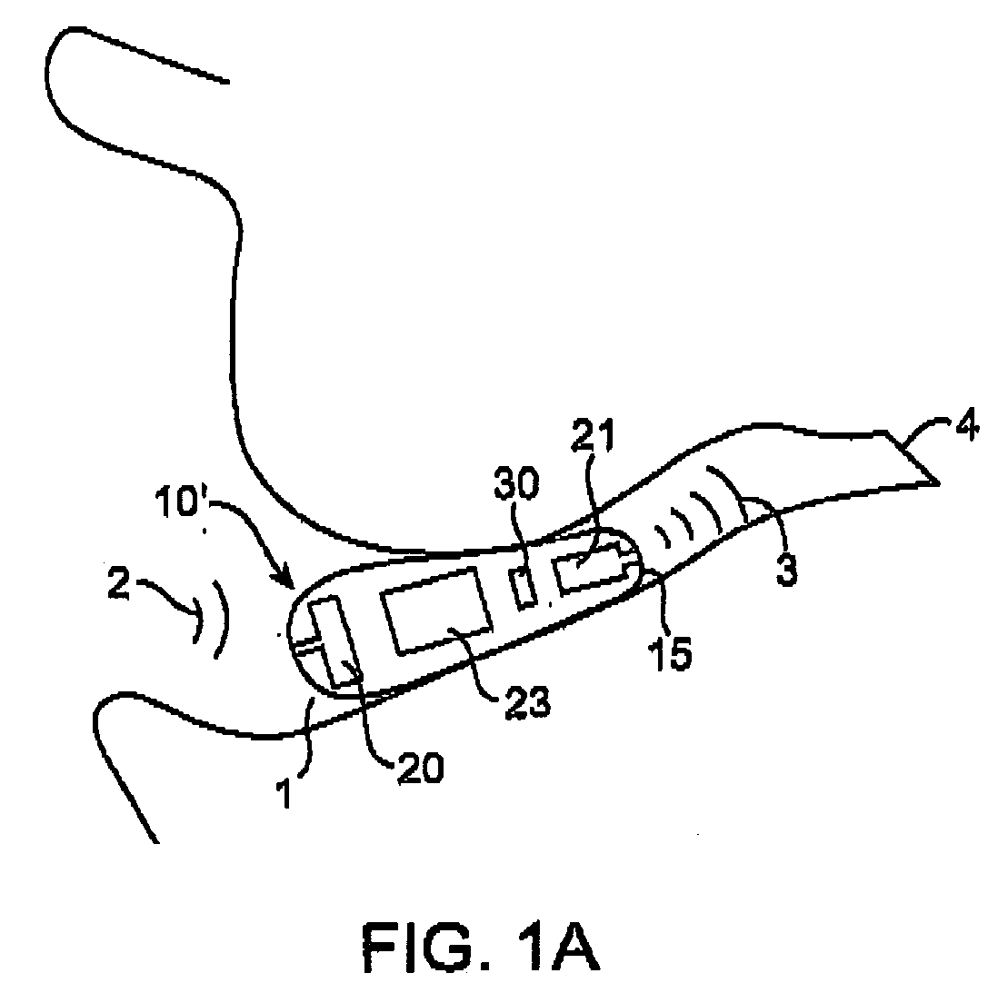 Canal hearing device with transparent mode