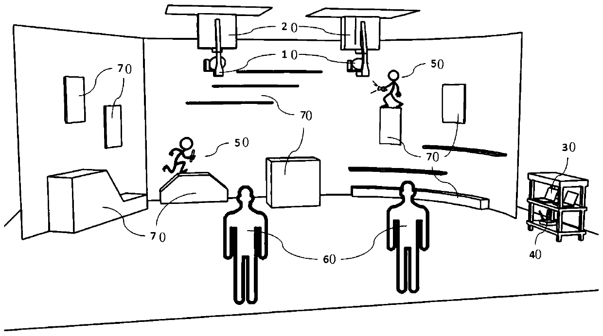 Live-action interaction method and system, computer device and storage medium