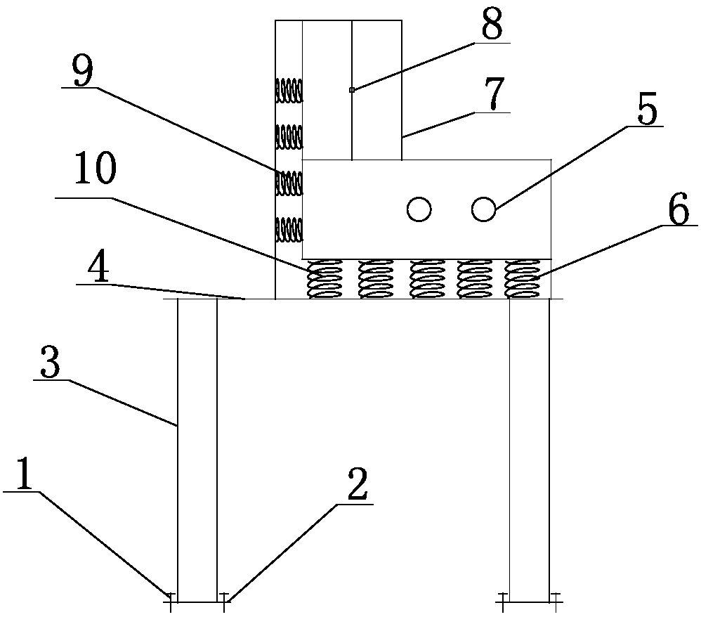 Concrete pump tube vibration-damping and fixing system