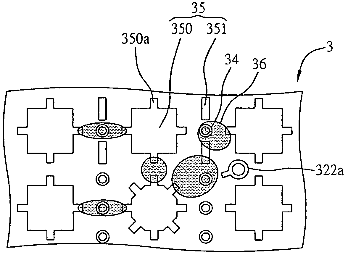 Circuit board structure with embedded selectable passive components and method for fabricating the same