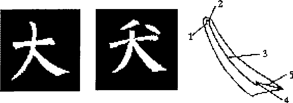 Method and device for writing characters on touch screen