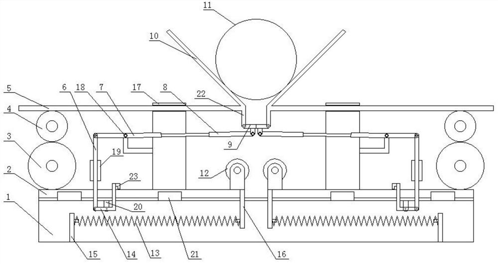 Roller carrier capable of automatically adapting to rolling shaft and automatically locking and application method of roller carrier