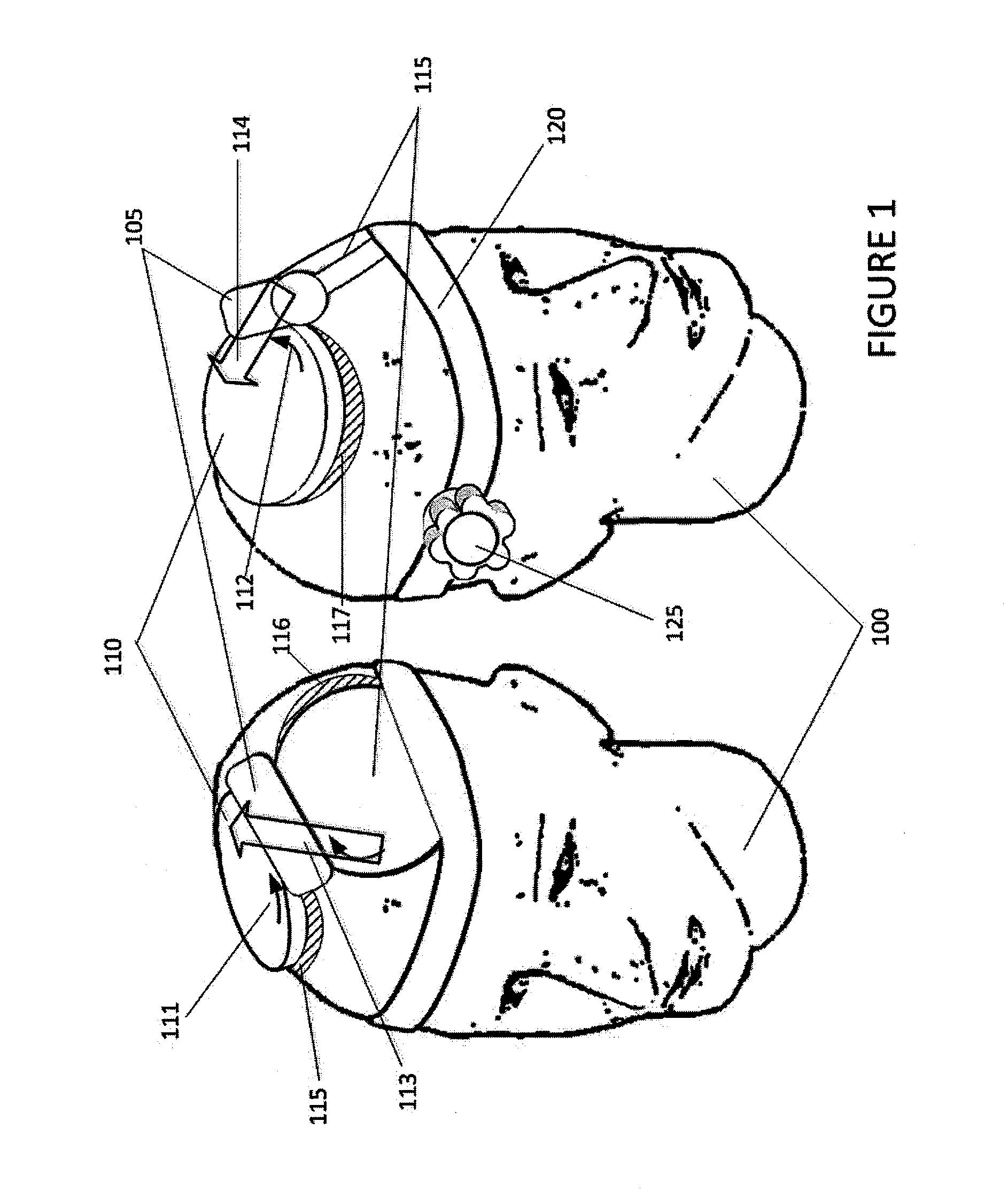 Hinged transcranial magnetic stimulation array for novel coil alignment