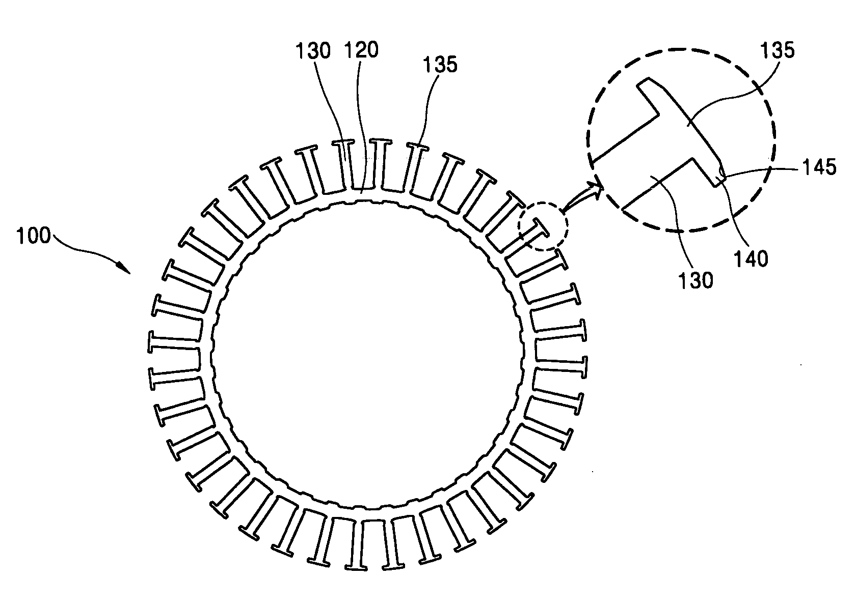 Laminated body of motor and manufacturing method thereof