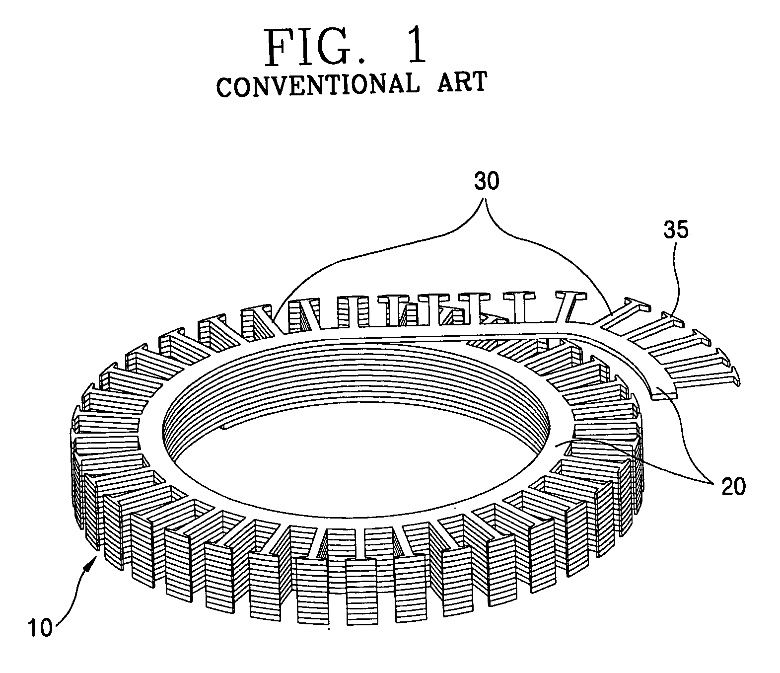 Laminated body of motor and manufacturing method thereof