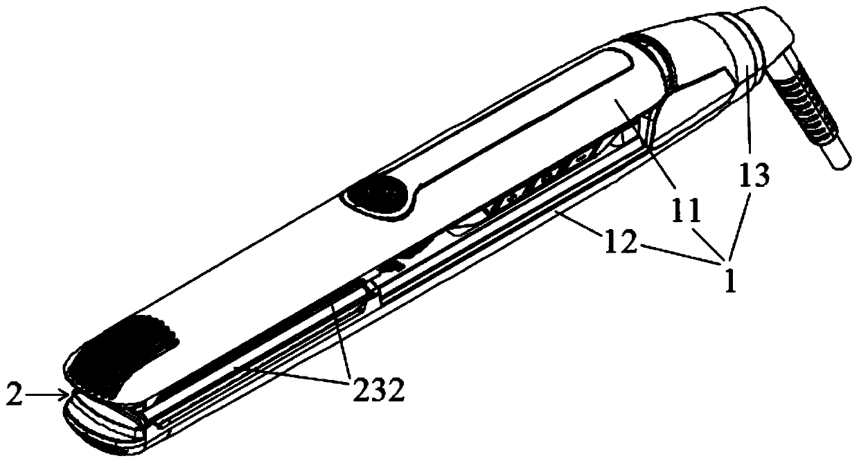 Hair straightener and work process thereof