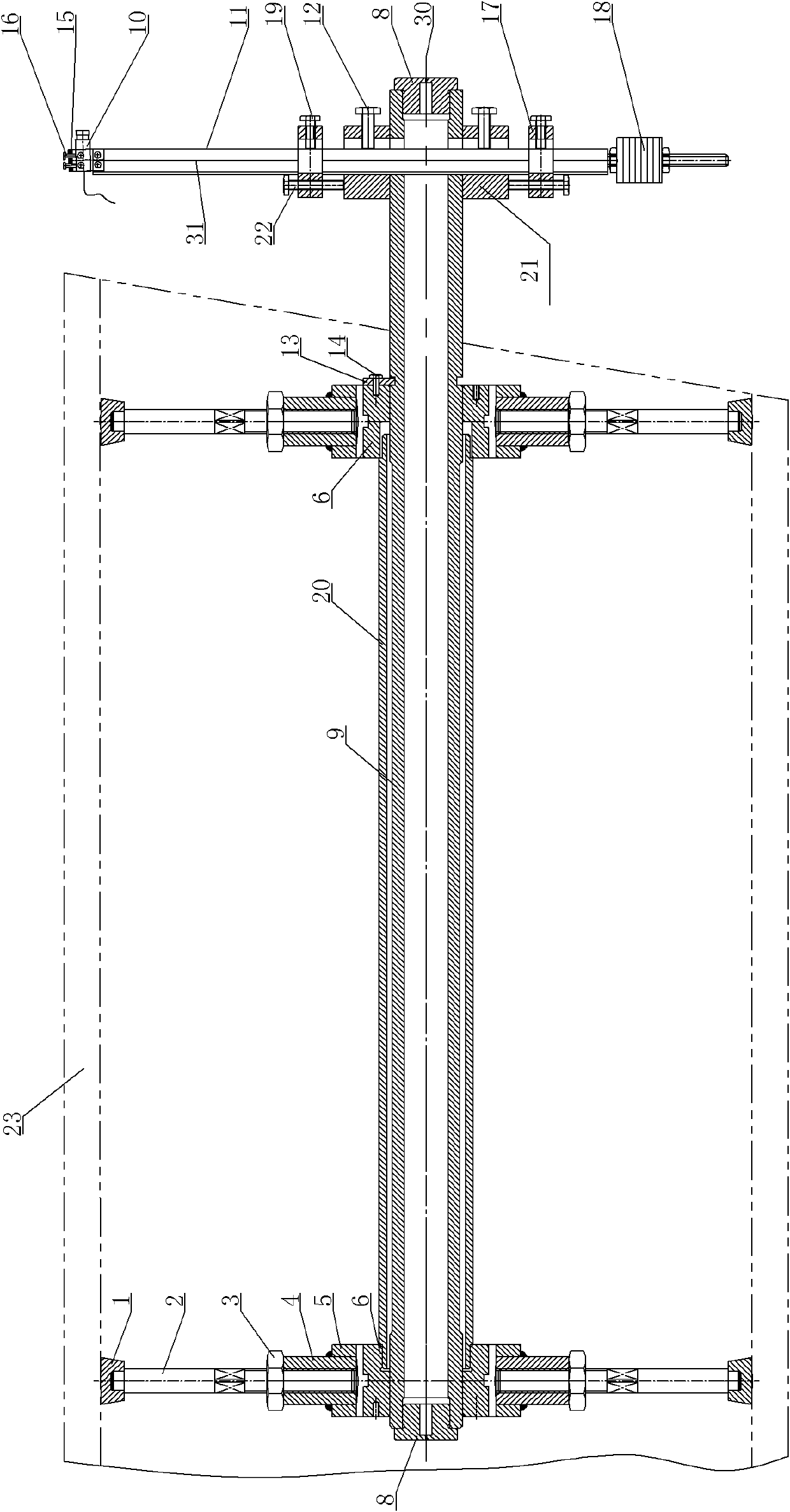 Line-drawing device of wave-proof board