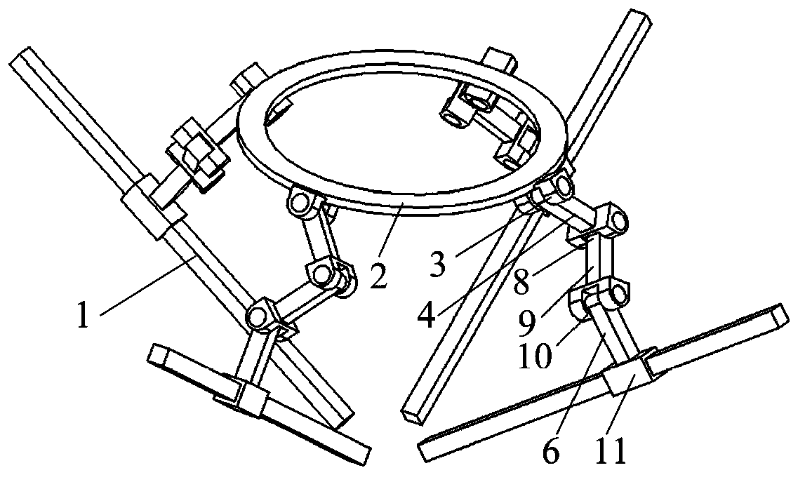 Redundant drive symmetric three degree-of-freedom mobile parallel mechanism