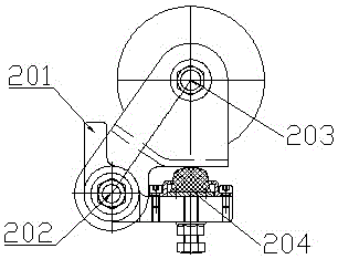 Power bogie driven by direct current motor