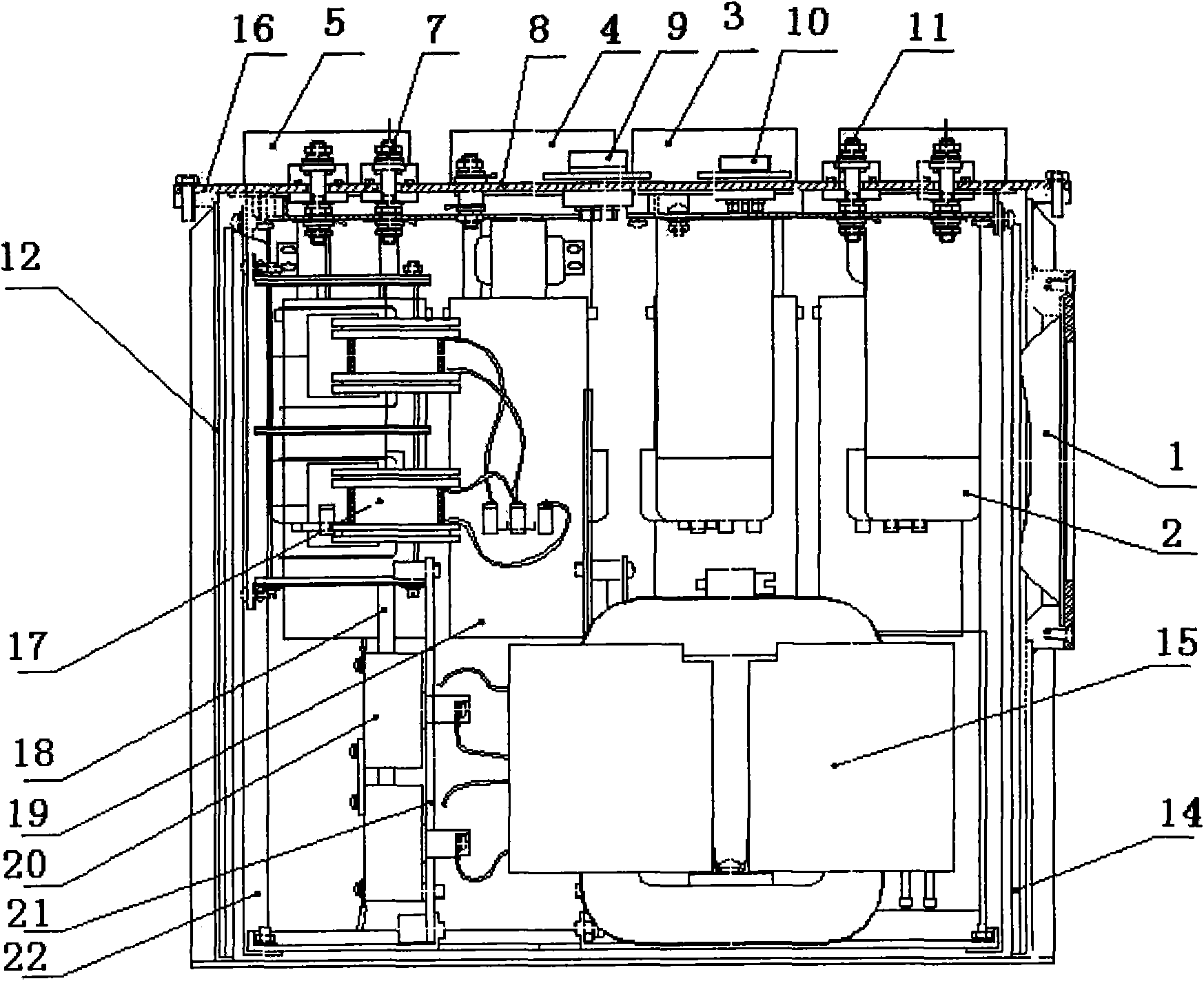 Double-bed double-tube high-frequency high-voltage oil tank