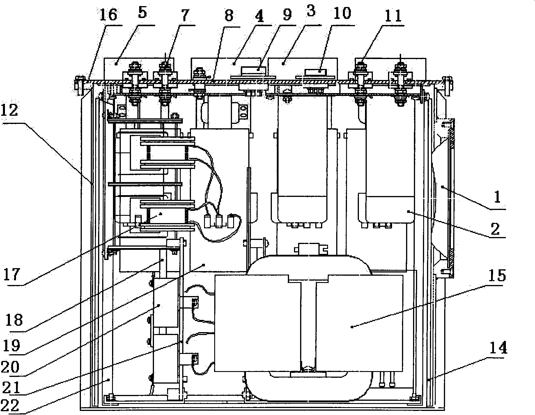 Double-bed double-tube high-frequency high-voltage oil tank