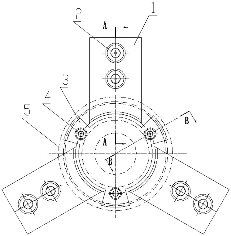 Gear ring turning clamp with axial positioning structure