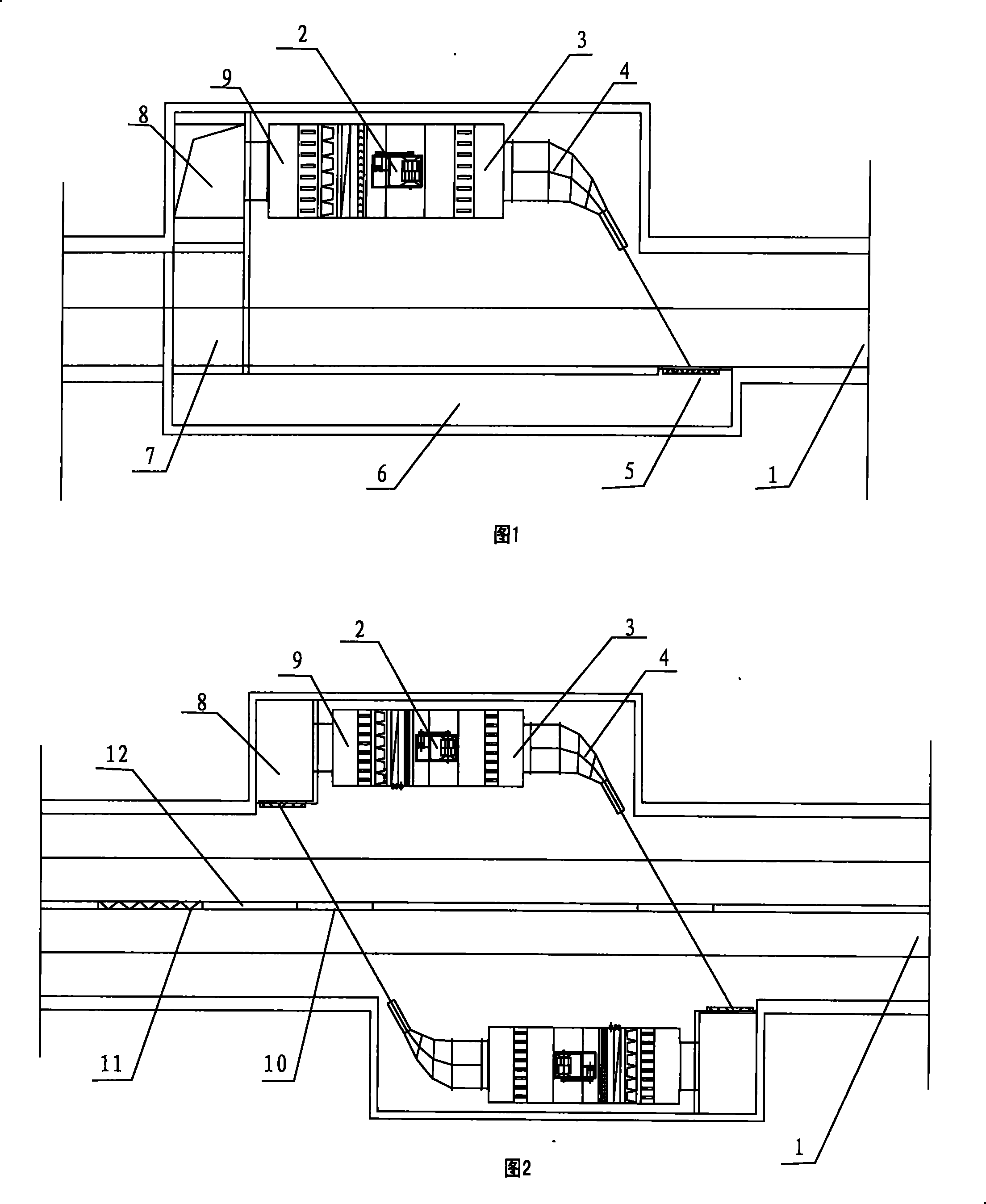 High-speed thermal circulation air curtain apparatus for tunnel portals