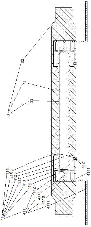 Side-impact energy-absorbing type car crane span structure assmebly