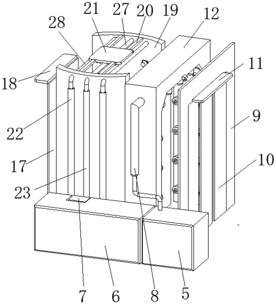 Full-automatic disinfection shower room for pig farm personnel