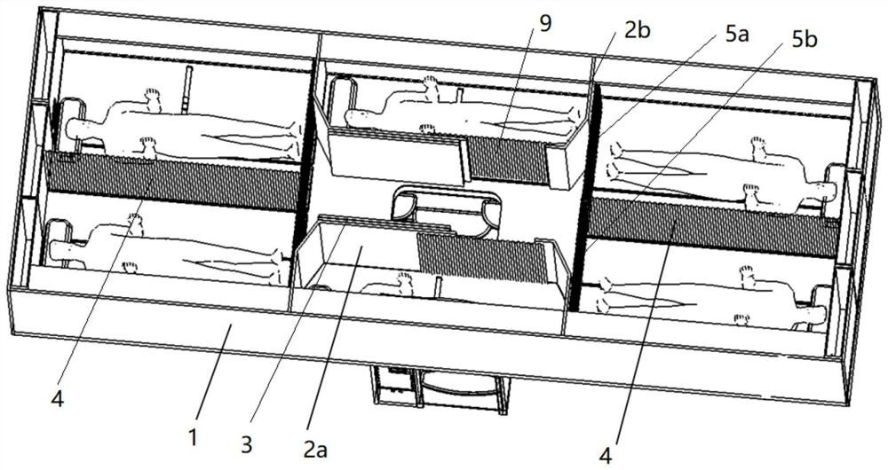 Crew rest cabin for aircraft and construction method thereof and aircraft