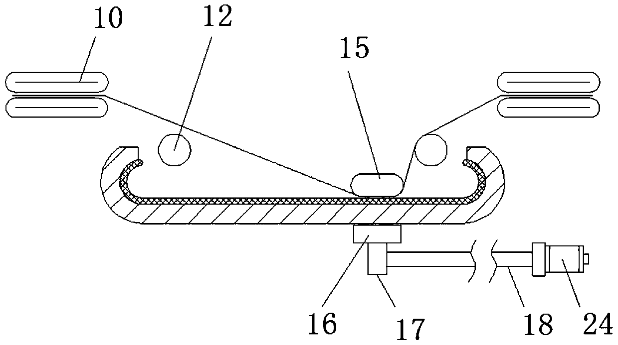 Magnetic type flexible roller-fitting jig