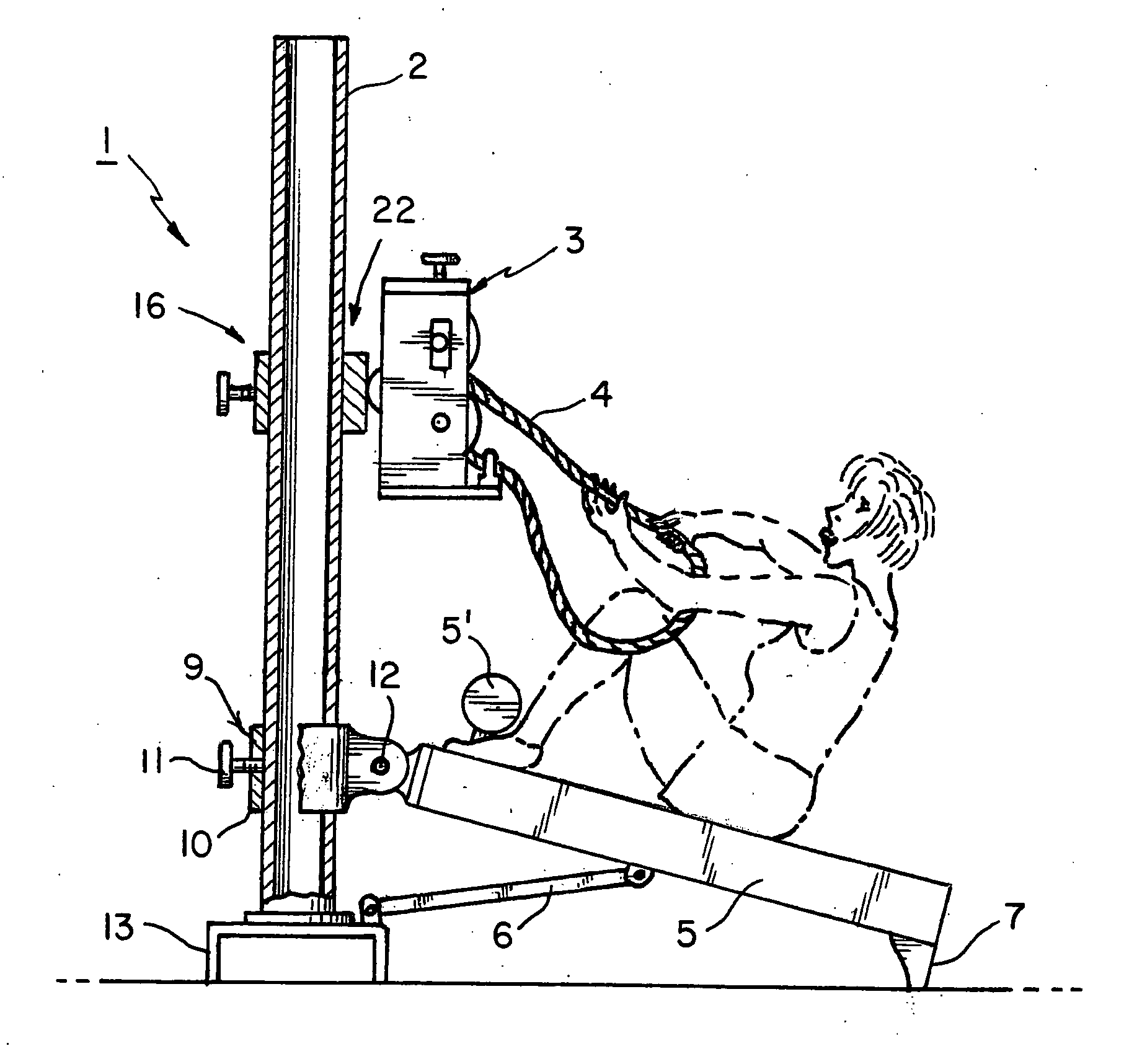 Portable simulated pulling apparatus