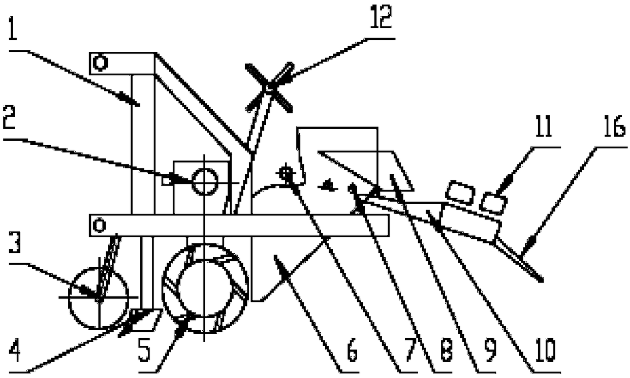 Continuous wing fin bag sand barrier laying machine