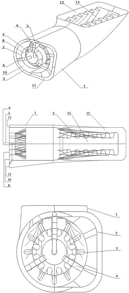 Infrared Suppressor and Its Infrared Suppression Method for Exhaust System of Helicopter Turboshaft Engine