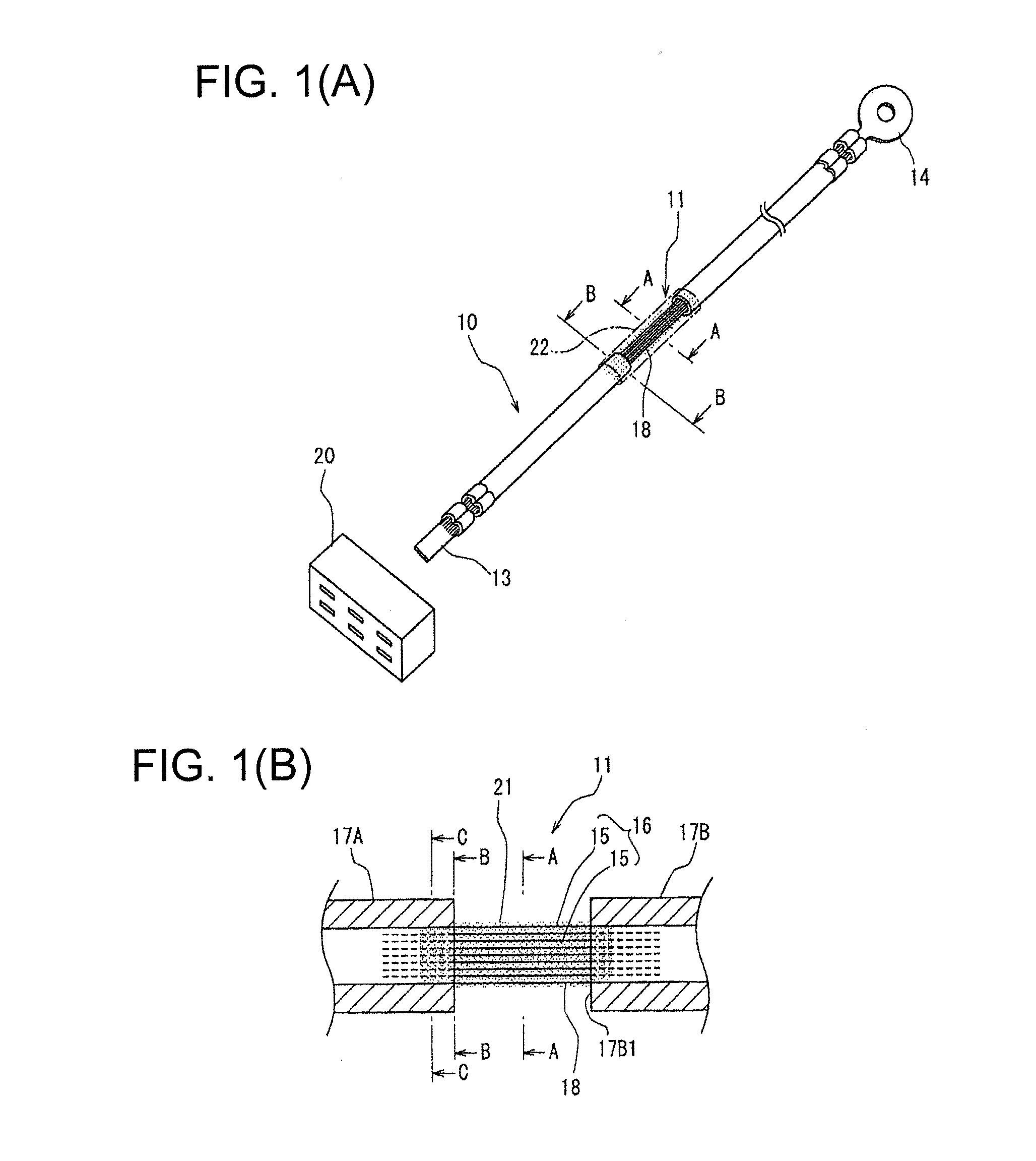 Waterproofing method for electric wire and the wire having waterproof part formed by the waterproofing method