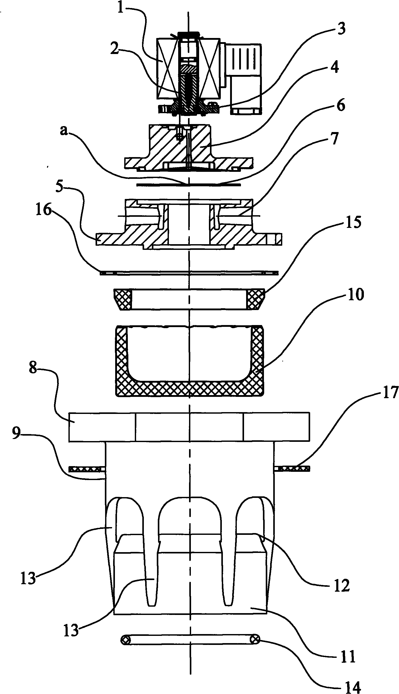 Electromagnetic pulse rigid shaft sliding valve