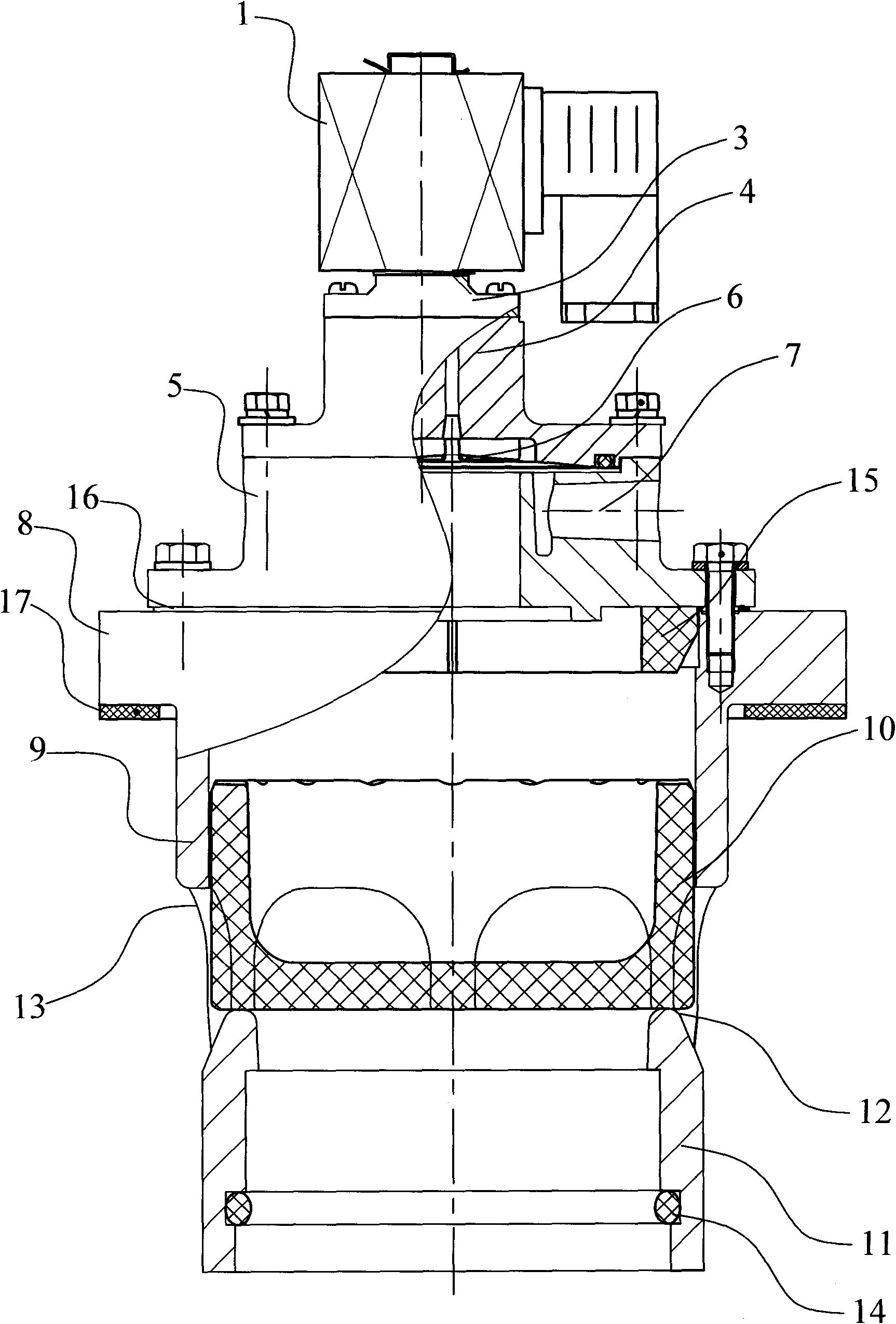 Electromagnetic pulse rigid shaft sliding valve