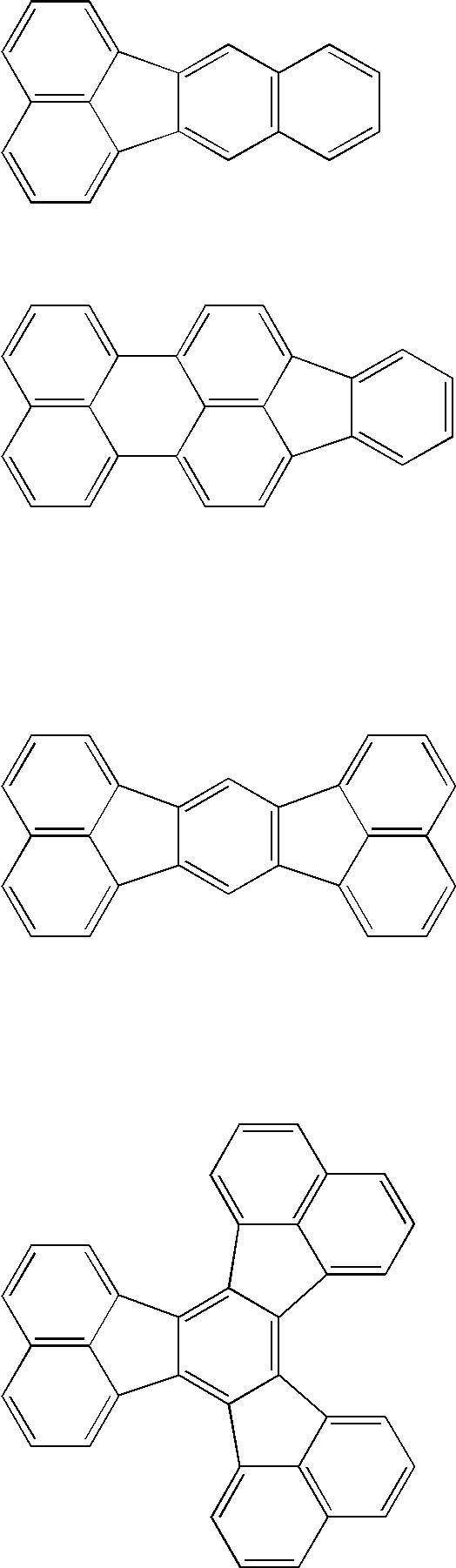 OLED device with fluoranthene electron injection materials