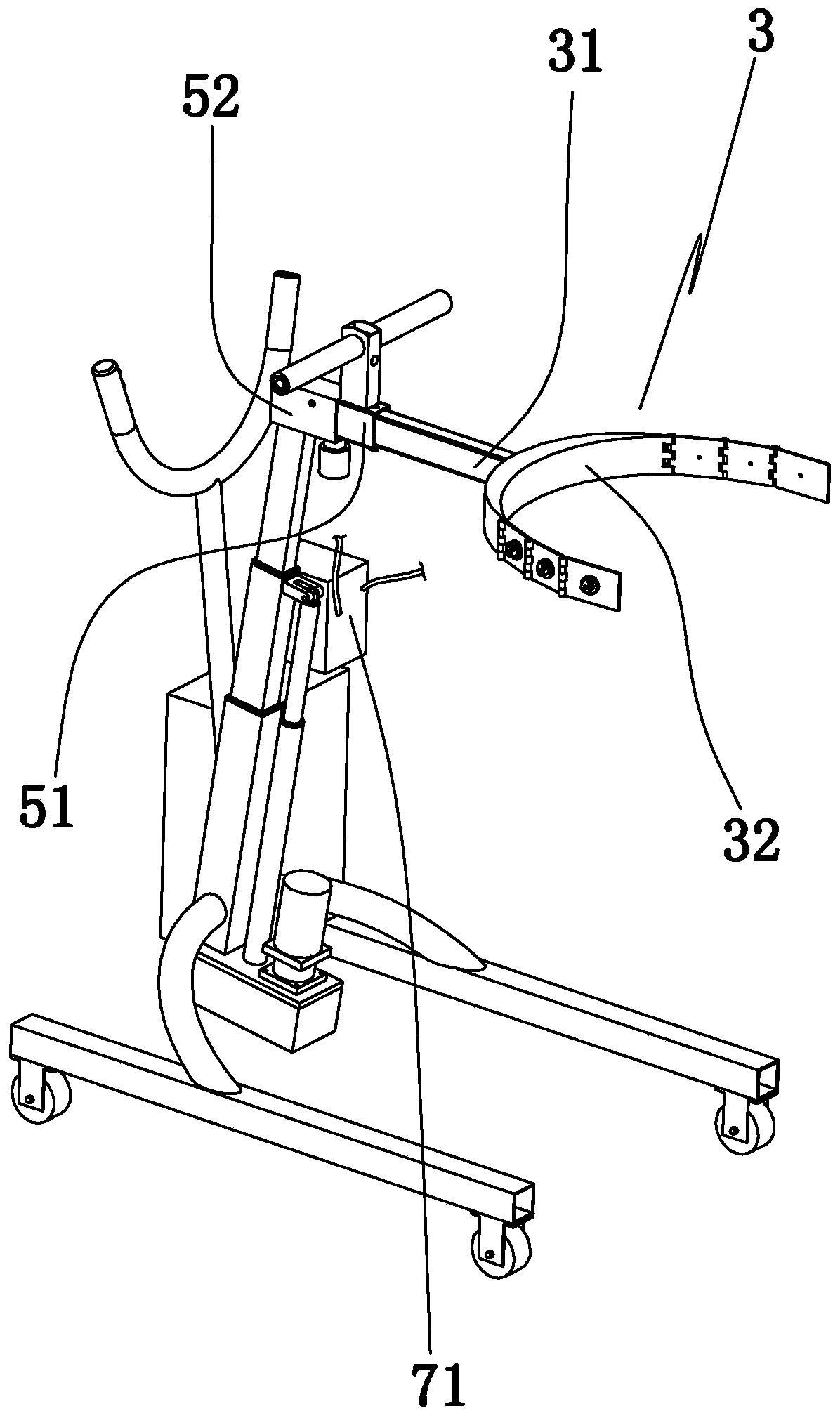 A multifunctional hemiplegia rehabilitation walking training machine