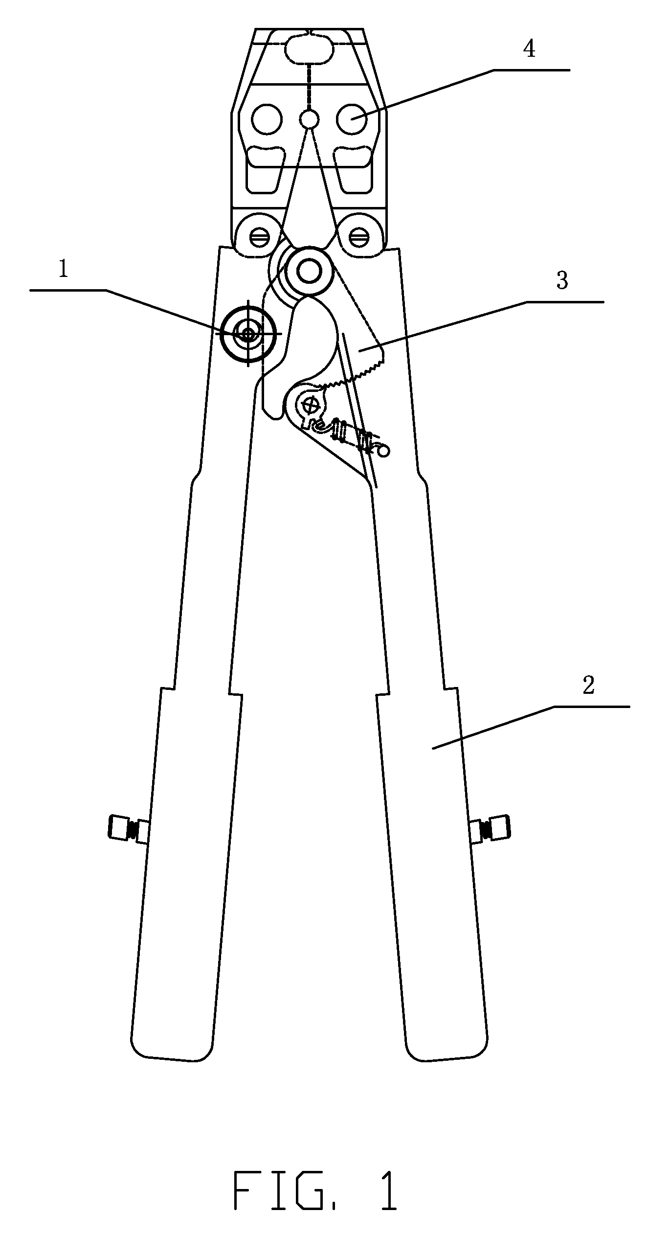 Ratchet pliers with adjustable jaw