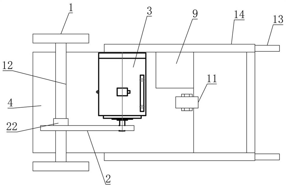 A self-balancing transport trolley