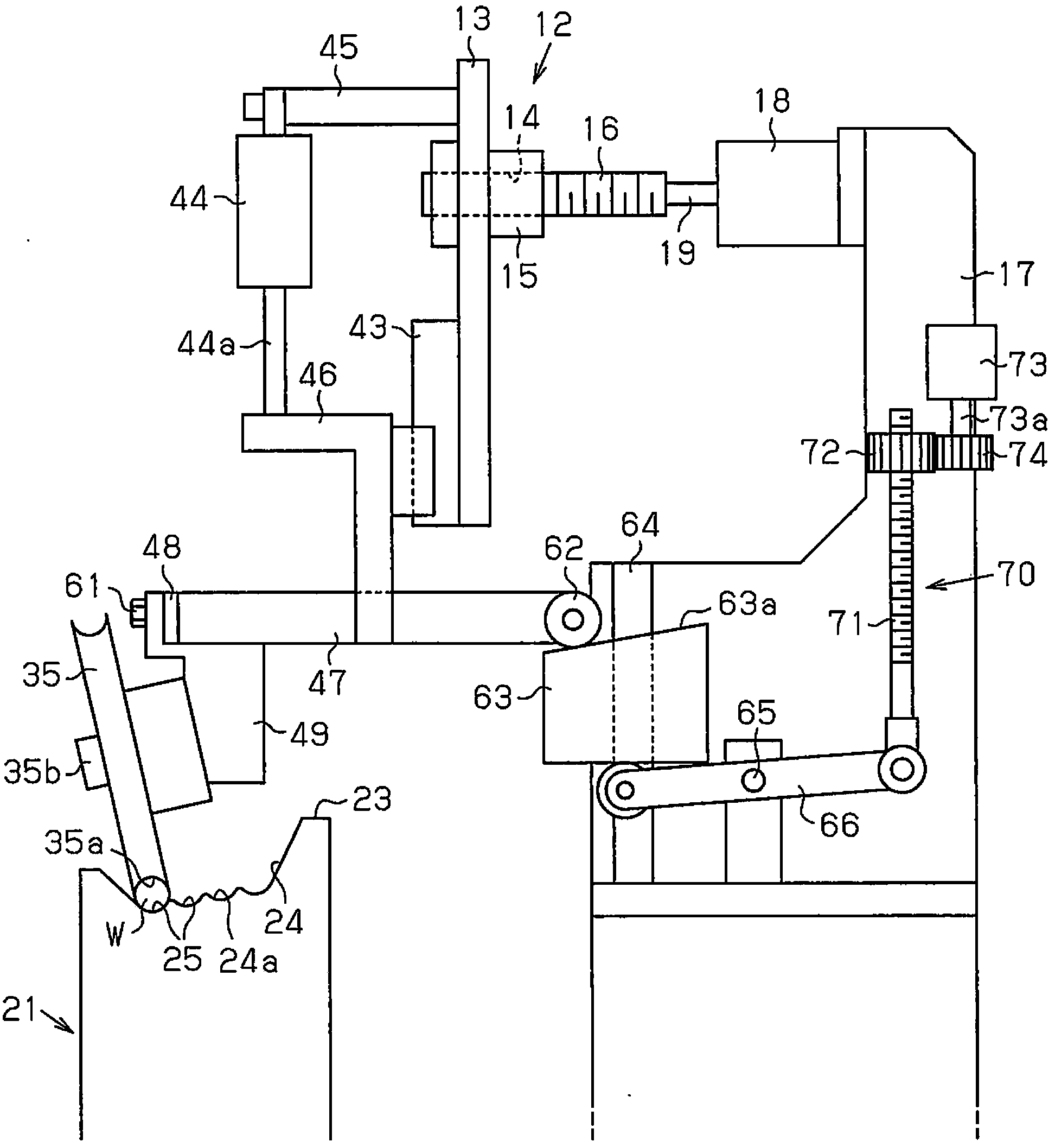 Bead ring winding device