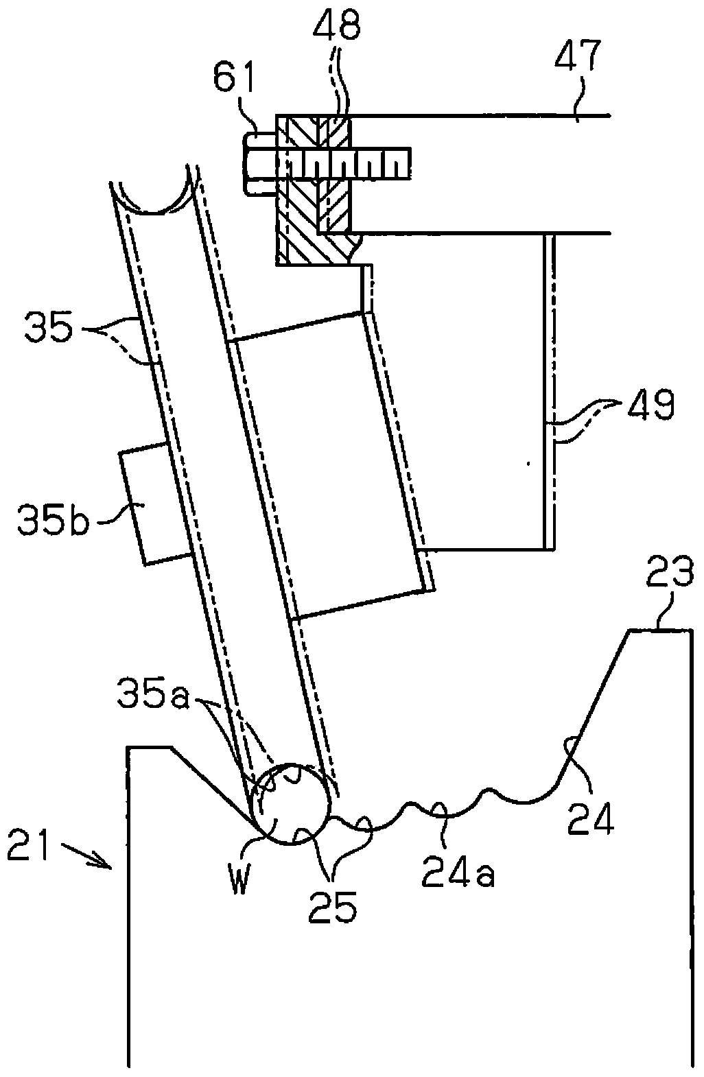 Bead ring winding device