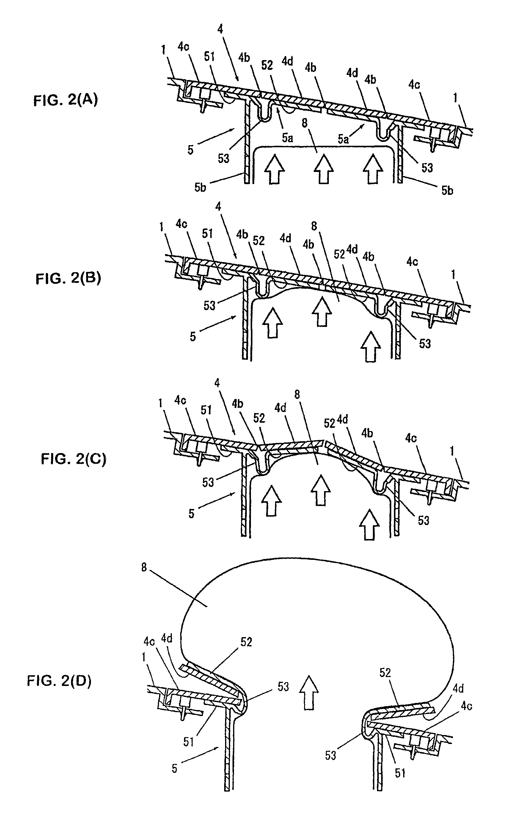 Airbag-releasing structure, inner case, and airbag device