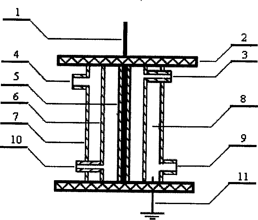 Device for preparing propionic aldehyde by directly oxidizing propylene with molecular oxygen