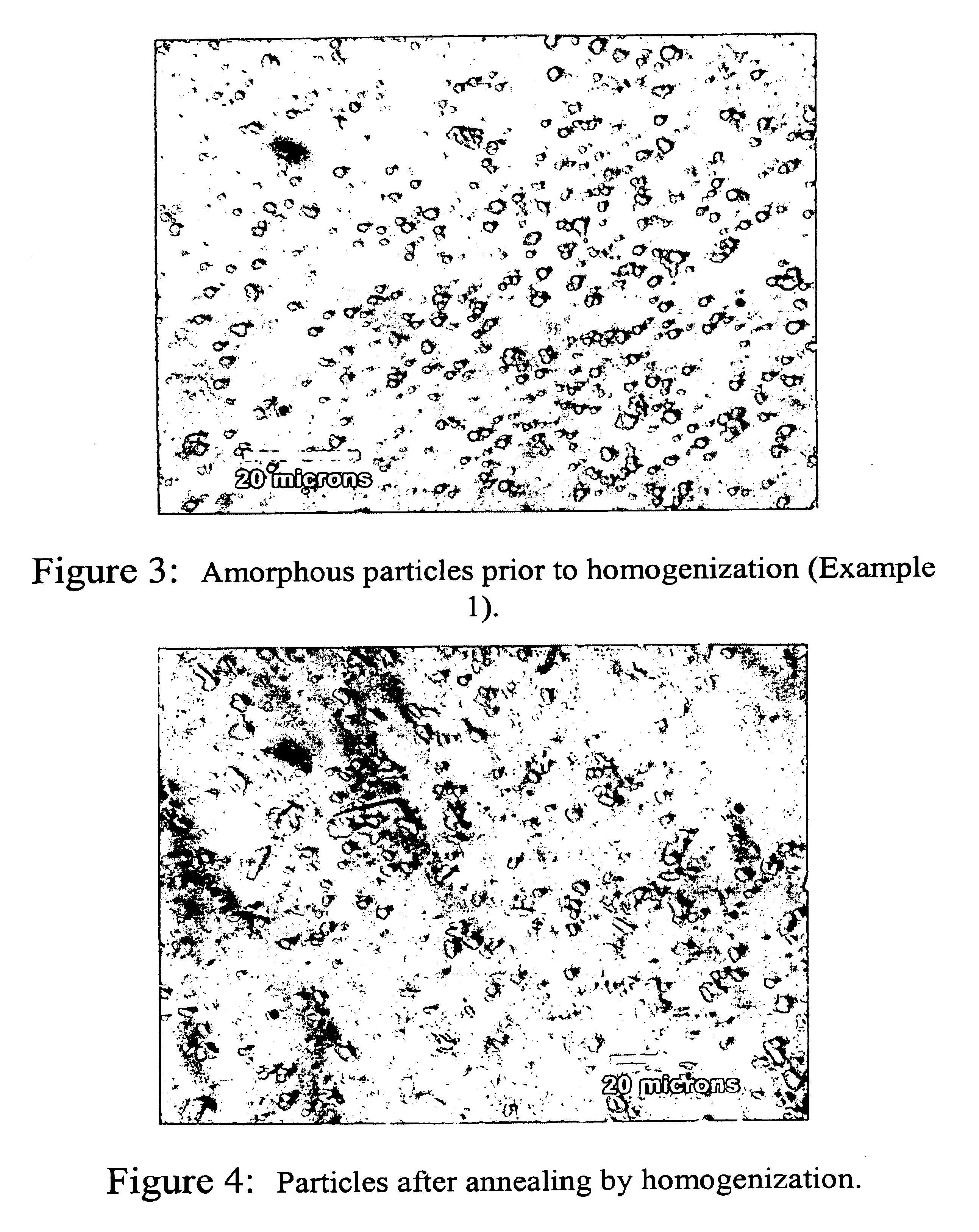 Method for preparing submicron particle suspensions