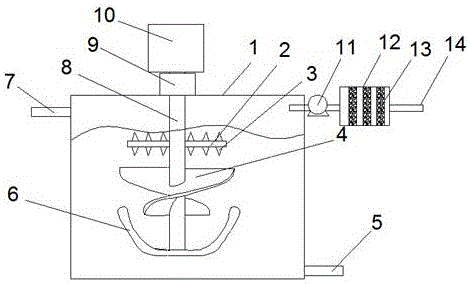 Chemical engineering sewage treatment front-mounted deodorization device