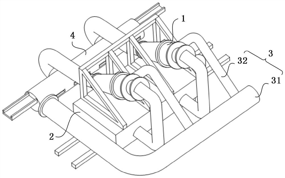 Rotational flow sand separating device and sand separating machine