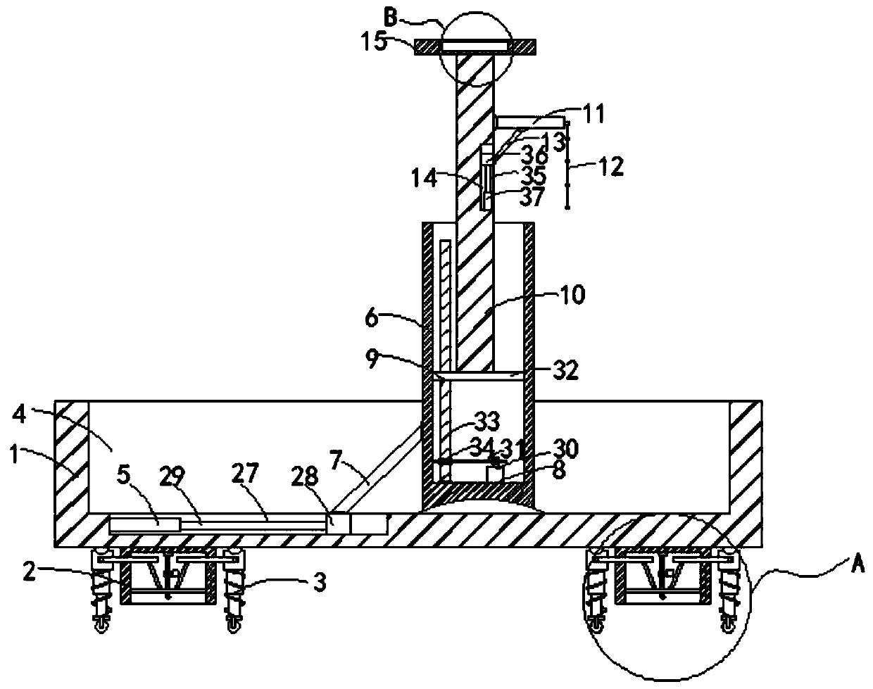 An optical cable high-altitude fusion splicing device