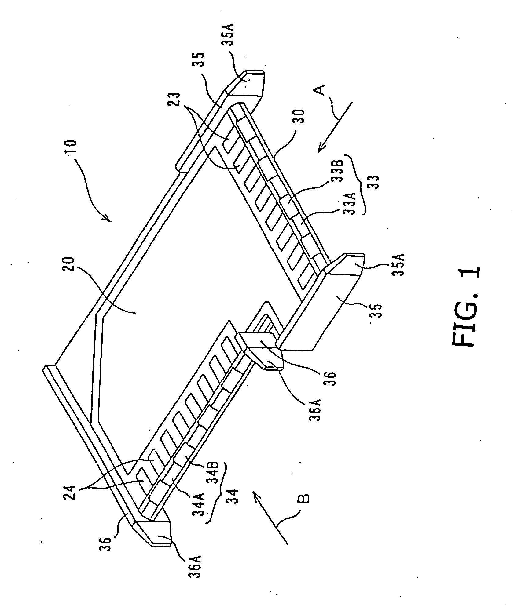 Connector assembly of connector and transmission board