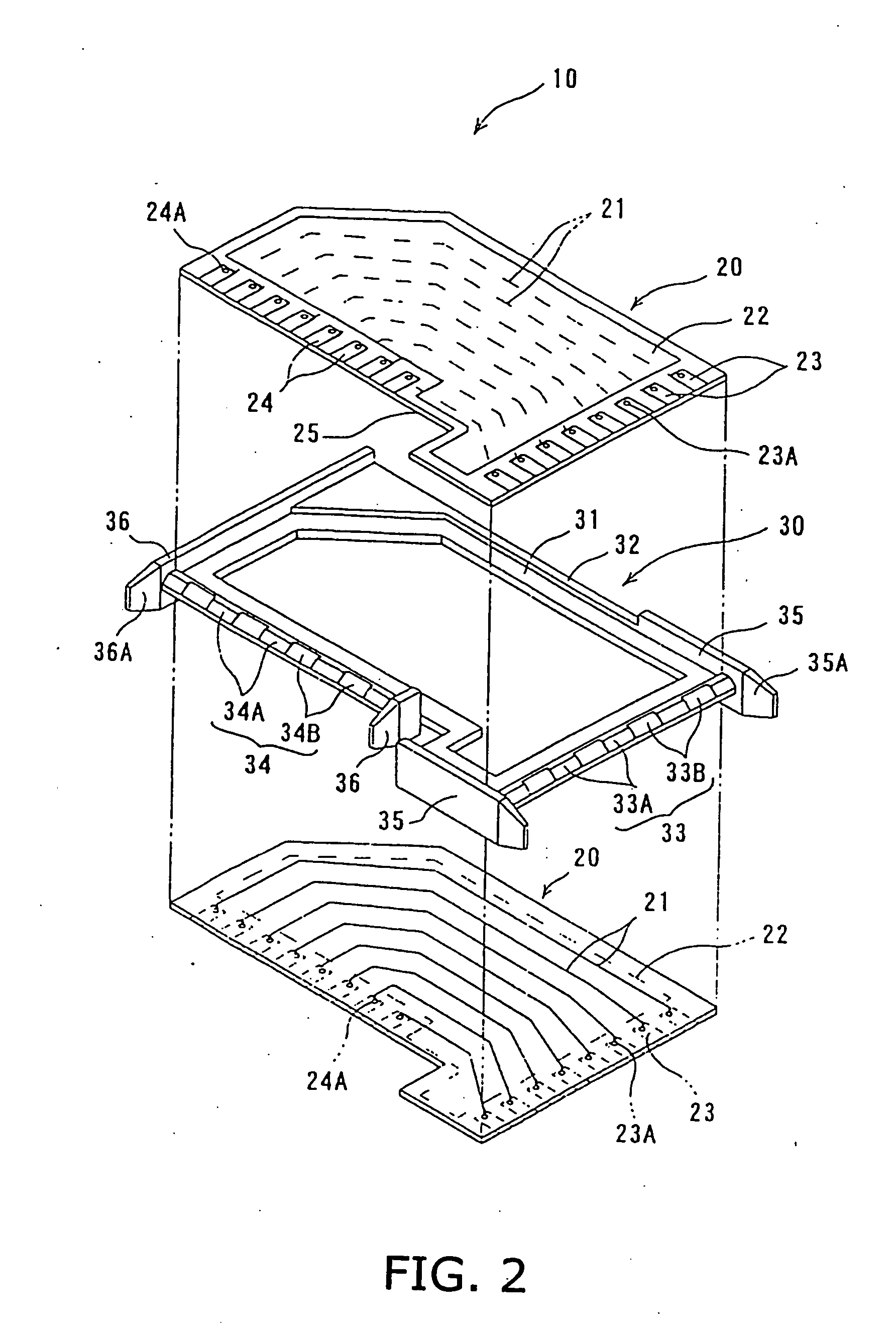 Connector assembly of connector and transmission board